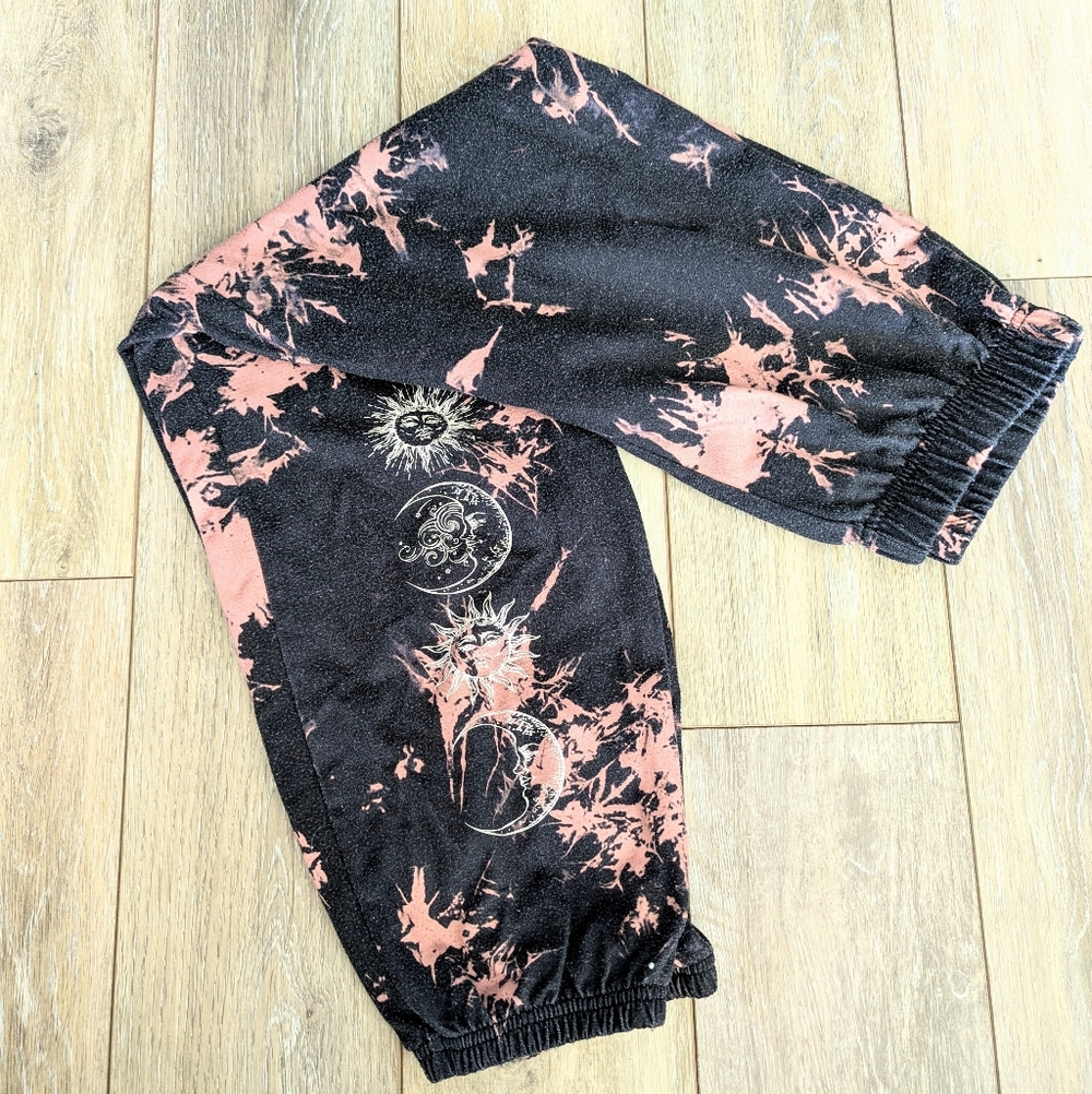 Cosmic Black and Pink Joggers